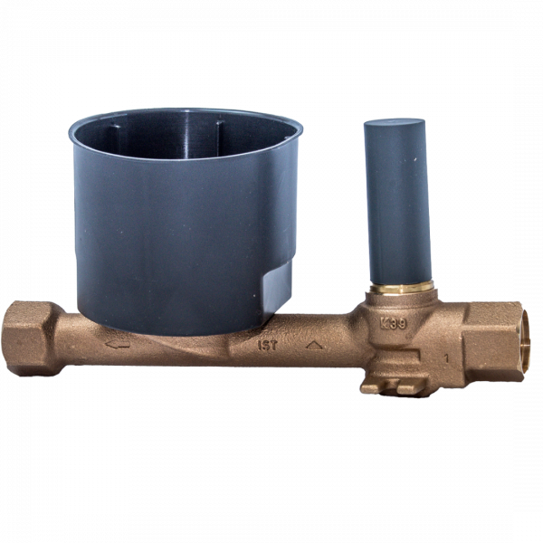 DELTAMESS Montagestrang Koax 2", Unterputz 3/4 IG Rotguss, Spindelventil 2