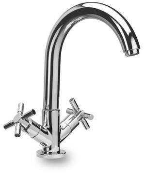 Herzbach Zweigriff Spültischb. Stilo Ausldg 210mm chr