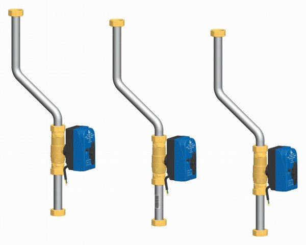 PAW PAW Zub FriwaMidi Kask 3x Rohr Set DN 20 zum Einbau inkl 3x Durchg Vent DN