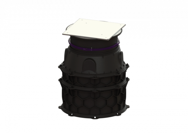 KESSEL Schachtmodul LW 1000 Bodenplatte Zugang LW 800, 646-895 mm, Klasse A 15