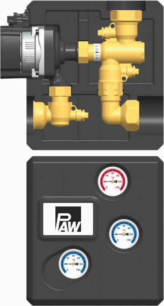 PAW RL Hochhaltg RHT 25/32 Therm Vent 60 C 11/4" IG, Kompaktgeh GF UPM3 Flex