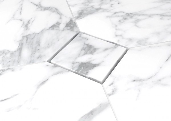 ESS PointDrain Aqua Jewels Quattro Stone Tile grate,200x200,Sperrw.höhe von 50-25