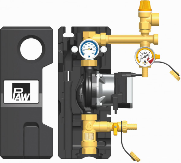 PAW SolarBloC midi Basic 1-Strang Flowmeter Wilo Para ST 15/7