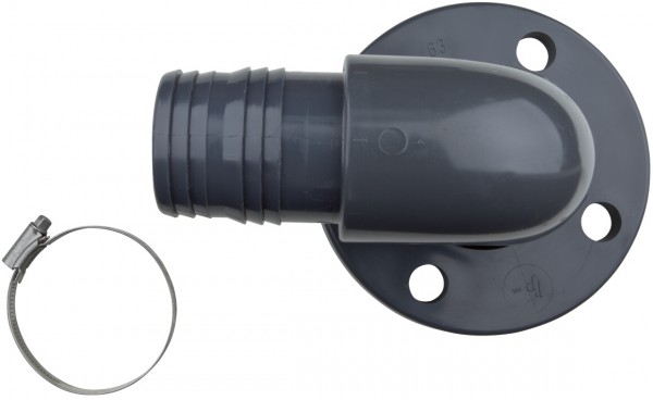Wilo Rohrbogen 90Grad aus PVC m Schlauchtülle d=60mm DN 50