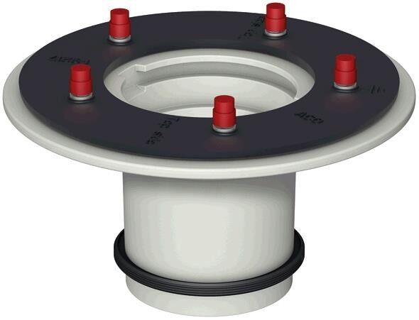 ACO Oberteil Gusseisen, Stutzen d= 125mm mit Anstrich