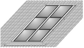 Wolf Indach Montage Set Falz Ziegel 6 Koll 3 reihig