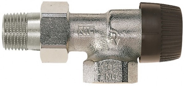 Honeywell Ventilunterteil BB V2000 Std. RG mattvernickelt Rückl Durchg 1/2