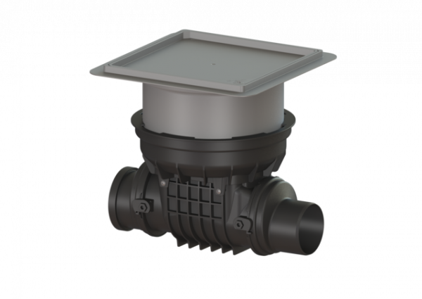 KESSEL Rückstauverschluss StaufixControl DN 125, Bodenplatte, befliesbar, Typ 2 R