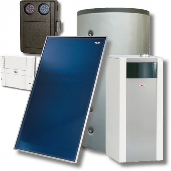 Wolf Sonnenpaket Ölbrennwert COB-2-29 3x Kollektor F3-1, 1 MK, SEM-2-400